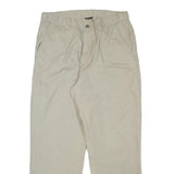 DICKIES Mens Cotton Blend Beige Regular Fit Straight Leg Trousers W32 L28 Worker
