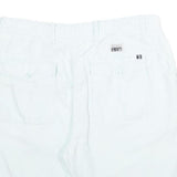 NAUTICA Mens Shorts White Casual M W33 Linen Blend Classic Fit Comfortable