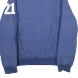 MCGREGOR Mens Blue Down Puffer Jacket L Zip Winter Team U.S.A Mount Slalom