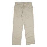 CARHARTT Mens Beige Polyester Blend Regular Straight Trousers W34 L32 Workwear