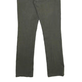 TOMMY HILFIGER Womens Regular Fit Straight Leg Denim Green W32 L34 Zip Cotton