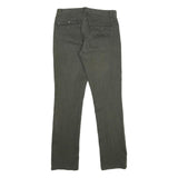 TOMMY HILFIGER Womens Regular Fit Straight Leg Denim Green W32 L34 Zip Cotton