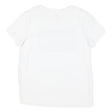LEVI'S Womens White Cotton Blend Graphic T-Shirt S Short Sleeve Crew Neck