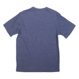 CHAMPION Mens Blue Jersey T-Shirt M Short Sleeve Crew Neck Branded Logo Comfort