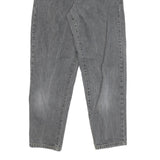 REACTION Womens Jeans Grey Relaxed Straight Denim Medium W26 L29 Casual Zip