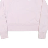 NIKE Womens Pink Crew Neck XS Cotton Blend Pullover Sweatshirt Sportswear