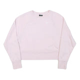 NIKE Womens Pink Crew Neck XS Cotton Blend Pullover Sweatshirt Sportswear
