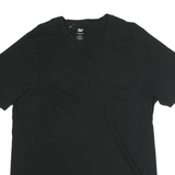 CAT Mens Black Graphic T-Shirt XL Short Sleeve Crew Neck Cotton Comfort
