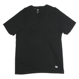 CAT Mens Black Graphic T-Shirt XL Short Sleeve Crew Neck Cotton Comfort