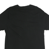 CAT Mens Black Graphic T-Shirt XL Short Sleeve Crew Neck Cotton Comfort