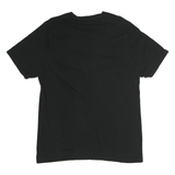CAT Mens Black Graphic T-Shirt XL Short Sleeve Crew Neck Cotton Comfort
