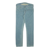 LEVI'S Mens Slim Blue Denim Light W31 L29 Zip Jeans Casual Classic