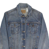 LEVI'S Womens Blue Denim Button Jacket M Cotton Classic Western Style