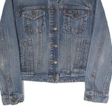 LEVI'S Womens Blue Denim Button Jacket M Cotton Classic Western Style