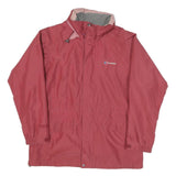 BERGHAUS Womens Red Outdoor Jacket UK 16 Polyester Blend Zip Waterproof