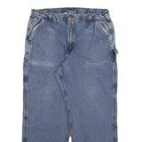 CARHARTT Mens Jeans Blue Relaxed Loose Denim Medium W34 L28 Workwear Zip Pockets