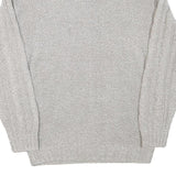 Mens Grey Chunky Knit Zip Neck Patterned Acrylic Blend Jumper L Casual Warm