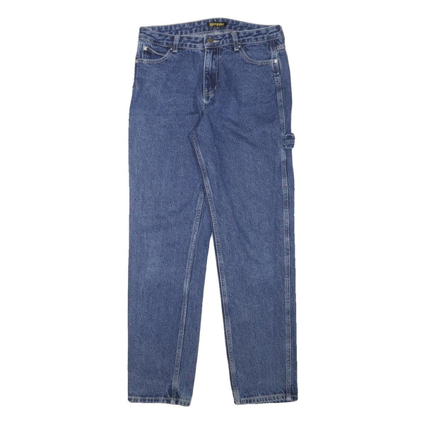 YOUNGSTER Boys Regular Blue Denim Jeans W28 L28 Zip Cotton Blend Workwear