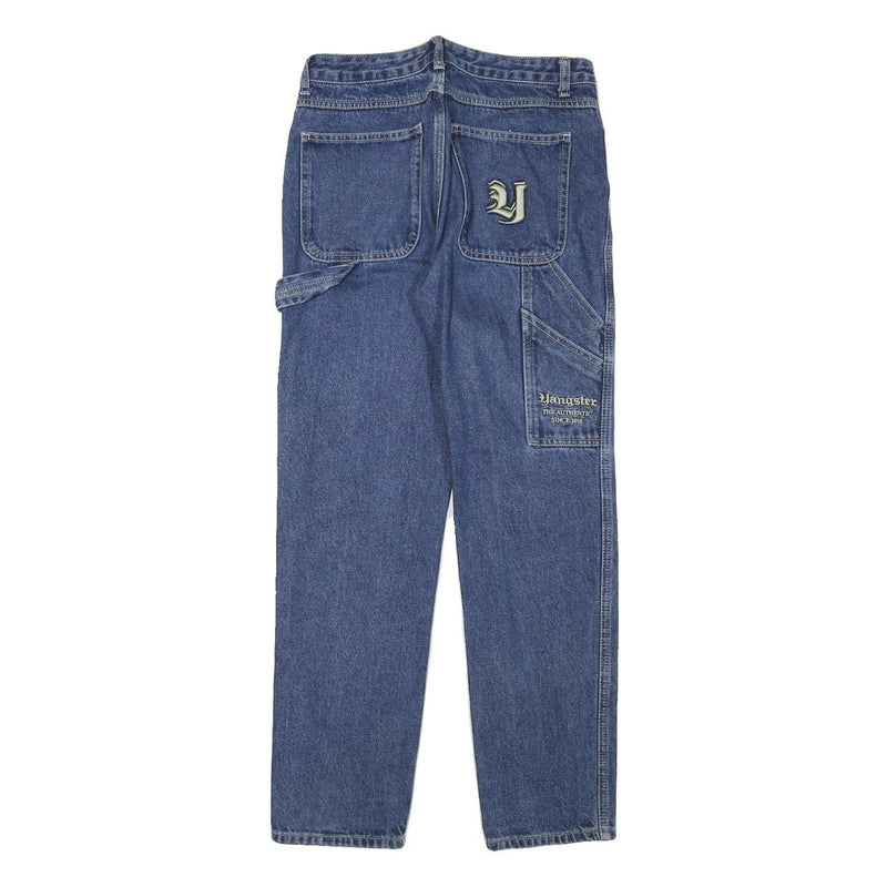 YOUNGSTER Boys Regular Blue Denim Jeans W28 L28 Zip Cotton Blend Workwear