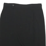 JIGSAW Womens Black Pencil Knee Length Wool Blend Skirt UK 14 Classic Workwear