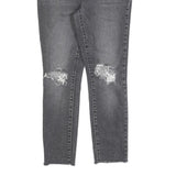 LEVI'S 711 Womens Jeans Grey Slim Skinny Denim Rinse W28 L25 Distressed