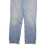 CARHARTT Mens Regular Fit Straight Denim Light Blue W32 L30 Cotton Blend Zip