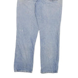 CARHARTT Mens Regular Fit Straight Denim Light Blue W32 L30 Cotton Blend Zip