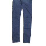 TRUE RELIGION Womens Slim Blue Denim Jeans W25 L31 Classic Cotton Blend Zip