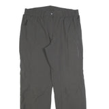 TREVOLUTION Mens Regular Fit Grey Polyester Trousers W34 L32 Zip Casual Outdoor
