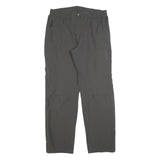 TREVOLUTION Mens Regular Fit Grey Polyester Trousers W34 L32 Zip Casual Outdoor