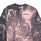 CHAMPION Mens Black & Pink Graphic Long Sleeve Crew Neck T-Shirt M