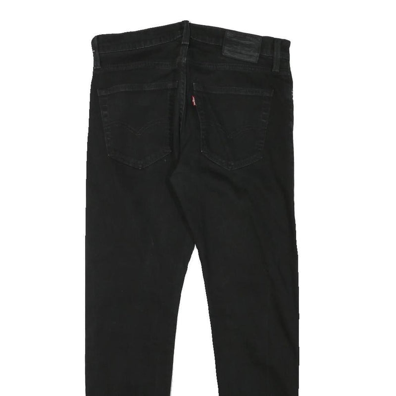 LEVI'S 511 Mens Jeans Black Slim Skinny Denim W30 L28 Stylish Zip Closure