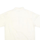 JOE MARLIN Mens Cream Rayon Shirt XL Casual Summer Button Pocket
