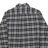 JACHS Mens Black & White Check Shirt L Cotton Blend Long Sleeve Casual