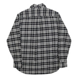 JACHS Mens Black & White Check Shirt L Cotton Blend Long Sleeve Casual
