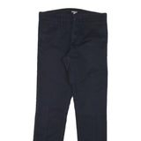 CARHARTT WIP Mens Cotton Blend Navy Slim Tapered Trousers W30 L32 Workwear Zip