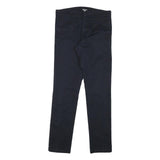 CARHARTT WIP Mens Cotton Blend Navy Slim Tapered Trousers W30 L32 Workwear Zip