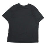 FILA Mens Black XL T-Shirt Short Sleeve Crew Neck Embroidered Logo Cotton