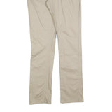 DICKIES Womens Slim Beige Cotton Blend Slim Straight Trousers W34 L32 Workwear