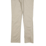 DICKIES Womens Slim Beige Cotton Blend Slim Straight Trousers W34 L32 Workwear