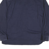 CARHARTT Mens Blue Workwear Cotton Blend Shirt L Curtiss-Wright Logo