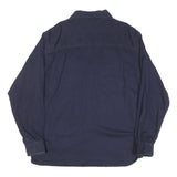 CARHARTT Mens Blue Workwear Cotton Blend Shirt L Curtiss-Wright Logo