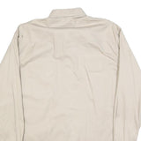 WRANGLER Mens Beige Cotton Blend Shirt M Button Down Long Sleeve Classic
