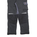 DICKIES Mens Cotton Blend Black & Grey Regular Straight Trousers W36 L30