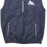 ADIDAS Mens Navy Blue Kemba Credit Union Sleeveless Jacket S Polyester Blend Zip