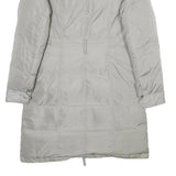 TIMBERLAND Womens Grey Down Zip Jacket M Synthetic Plain Lightweight