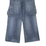 MZ-MARZO Mens Jeans Blue Regular Cargo Denim Medium W32 L28 Work Casual