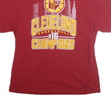PRO WEIGHT Mens Red Cleveland Basketball Champions 2016 Graphic T-Shirt XL Short