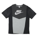 NIKE Mens Black & Grey Graphic T-Shirt M Short Sleeve Crew Neck Sportswear