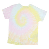 GILDAN Mens Yellow & Pink Destin Florida Graphic T-Shirt L Short Sleeve Crew